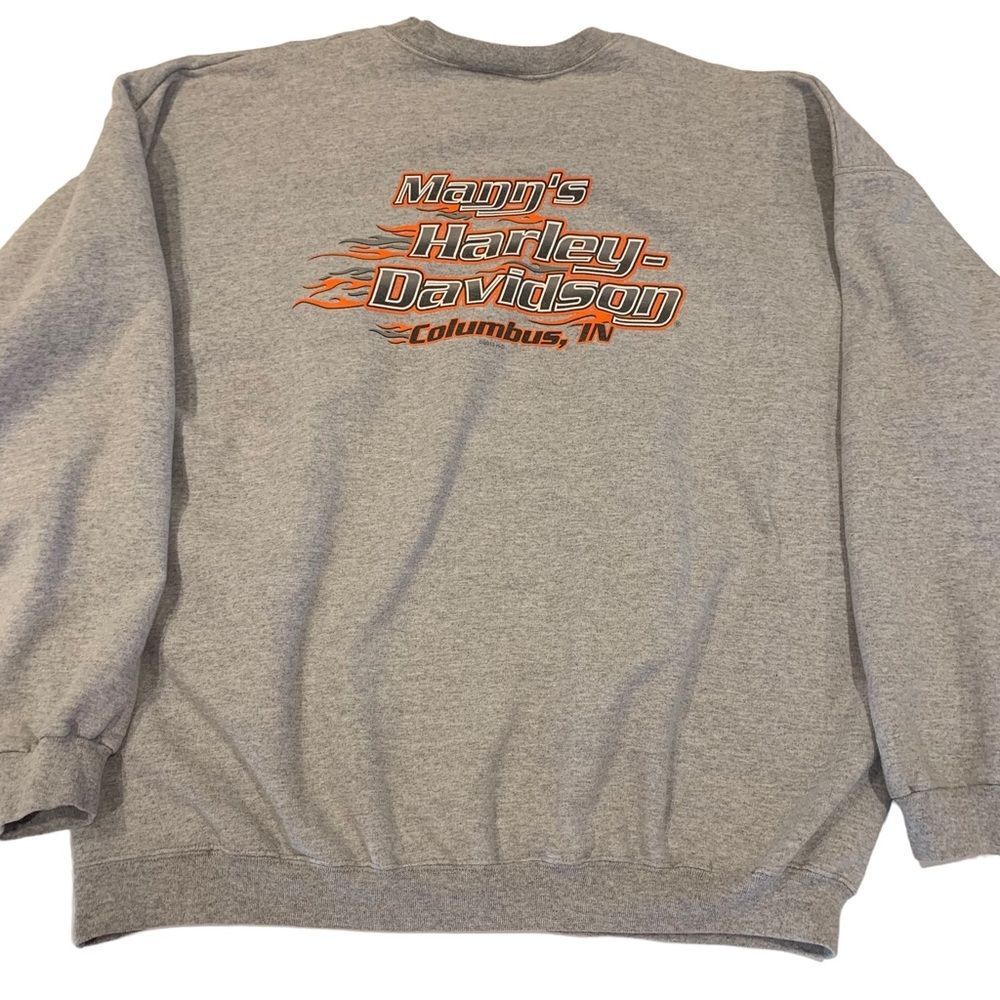 1977 Mann’s Harley-Davidson Columbus Indiana Gray Sweatshirt 2013 Xxl — image 2 of 8